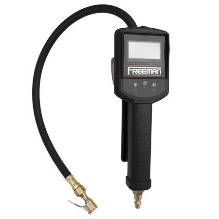 FREEMAN FS2DTI Digital Tire Inflator with LCD Pressure Gauge and Work Light FS2DTI